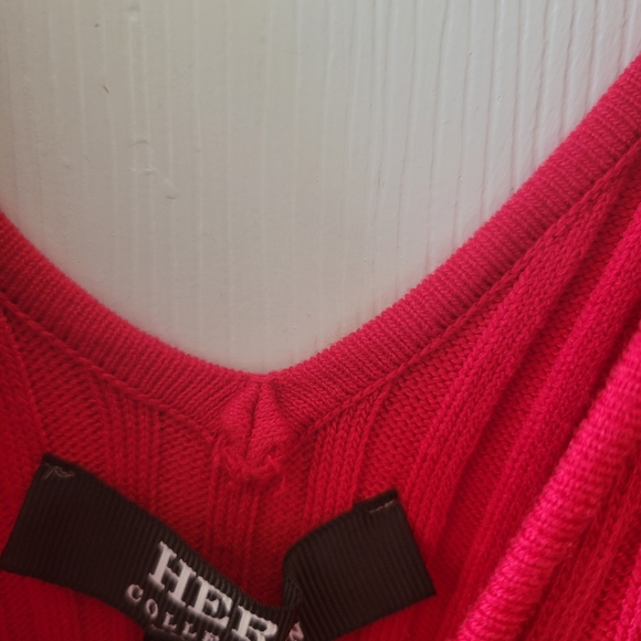 Sexy red midi dress - Picture 2 of 4